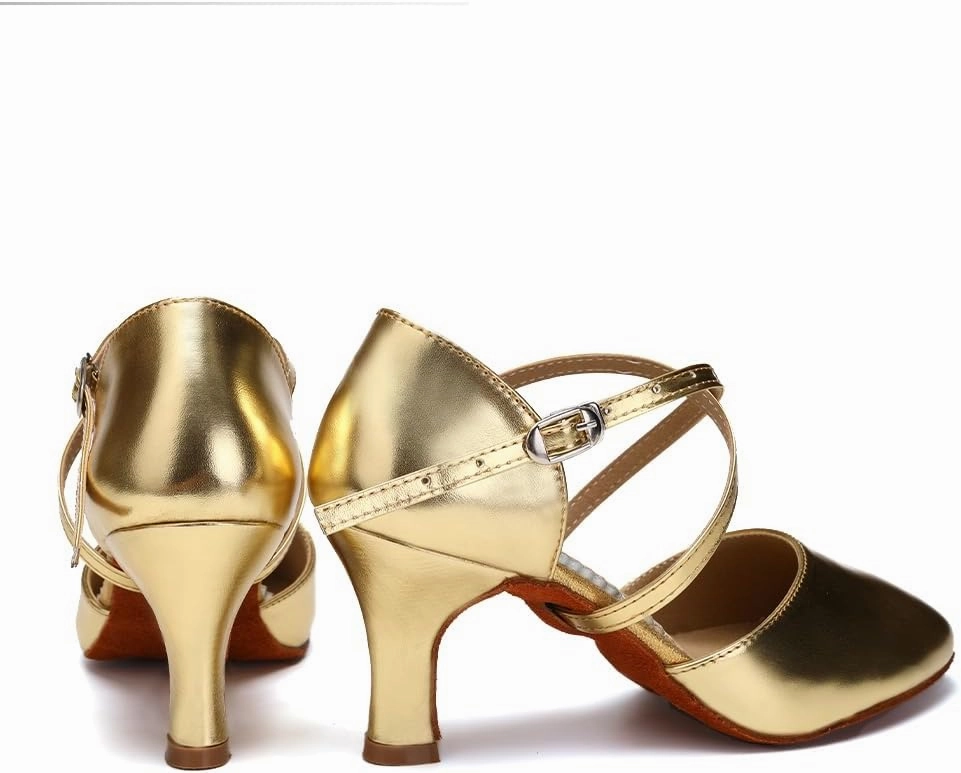 SWDZM Womens Ballroom Dance Shoes Closed Toe Latin Salsa Tango Social Practice Dance Shoes