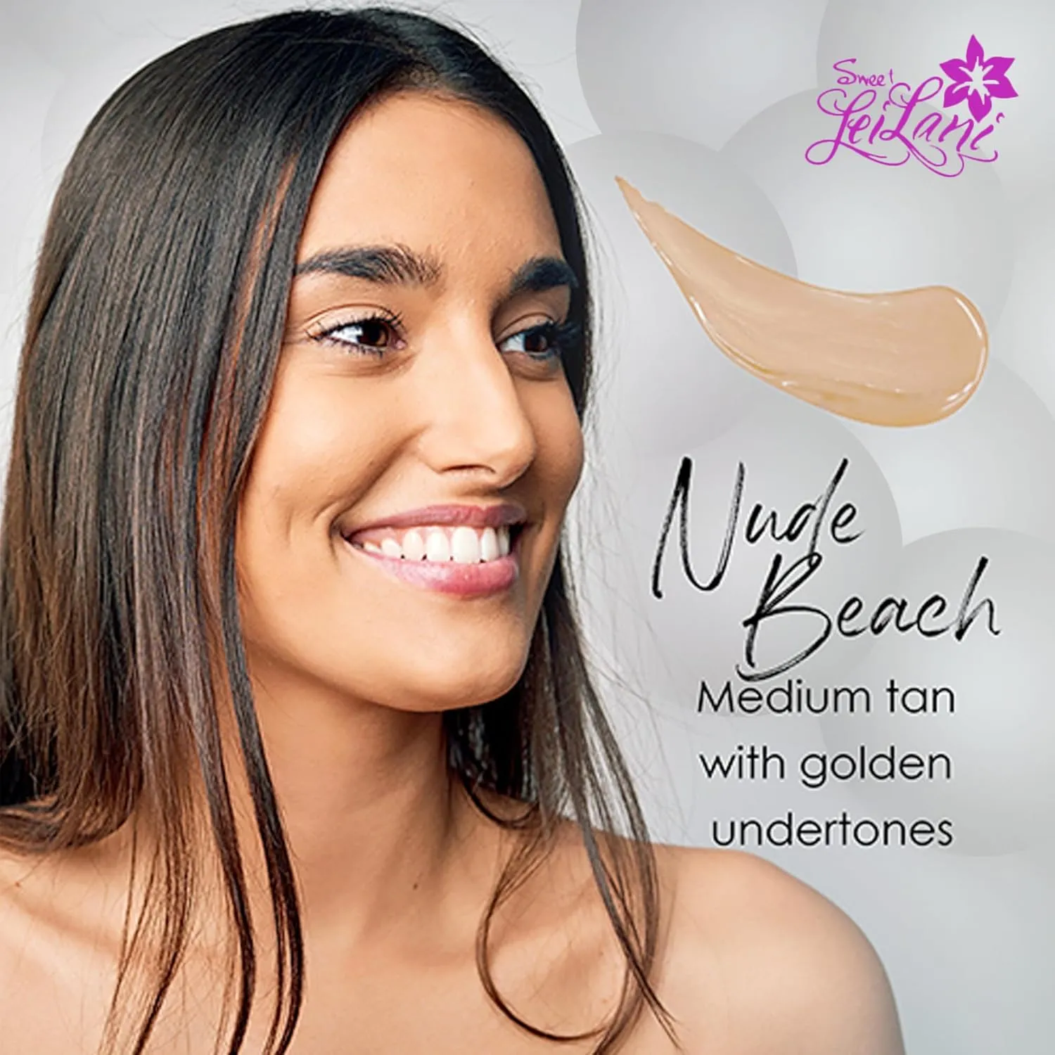 Sweet LeiLani Liquid Foundation, Waterproof Full Coverage Foundation Vegan, Cruelty-Free, 3 in 1 Makeup Foundation Liquid. No Parabens, Gluten, Fragrance (Nude Beach)- 1 oz