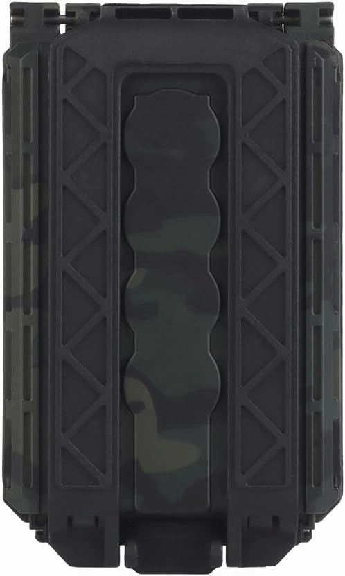 Tactical Modular Battery Storage Organizer, MOLLE Military Hunting Vest Carry 18650/AAA/CR123A/18350 Battery Box Holder Case