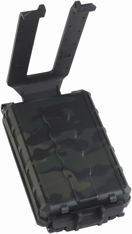 Tactical Modular Battery Storage Organizer, MOLLE Military Hunting Vest Carry 18650/AAA/CR123A/18350 Battery Box Holder Case