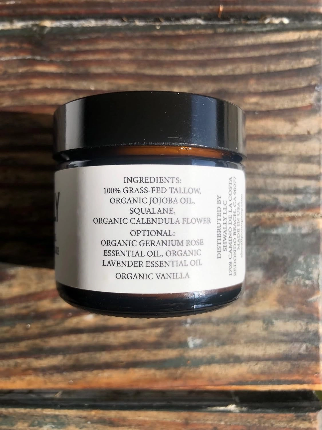 Tallow & Squalane Non-Comedogenic Face Balm - Tallow Moisturizer - 100% Grass-Fed Tallow, Squalane & Calendula Flowers - Creates Soft, Smooth Skin - 2 Oz (Mild Geranium Rose   Lavender)