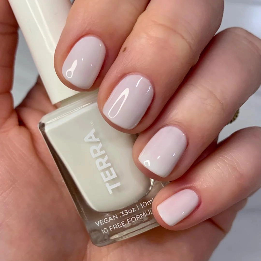 Terra Beauty Natural Nail Polish 21-free Lacquer (No.5 French White Sheer)
