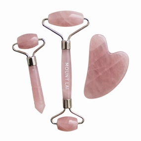 The Rose Quartz Trio Soothing Facial Set
