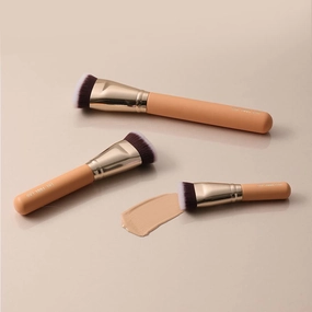 THE TOOL LAB 101 Multitasker Foundation Makeup Brush - Flat Top Perfect Face Foundation Liquid, Cream or Flawless Professional Cosmetics, Buffing, Stippling - Premium Quality Synthetic Dense Bristles
