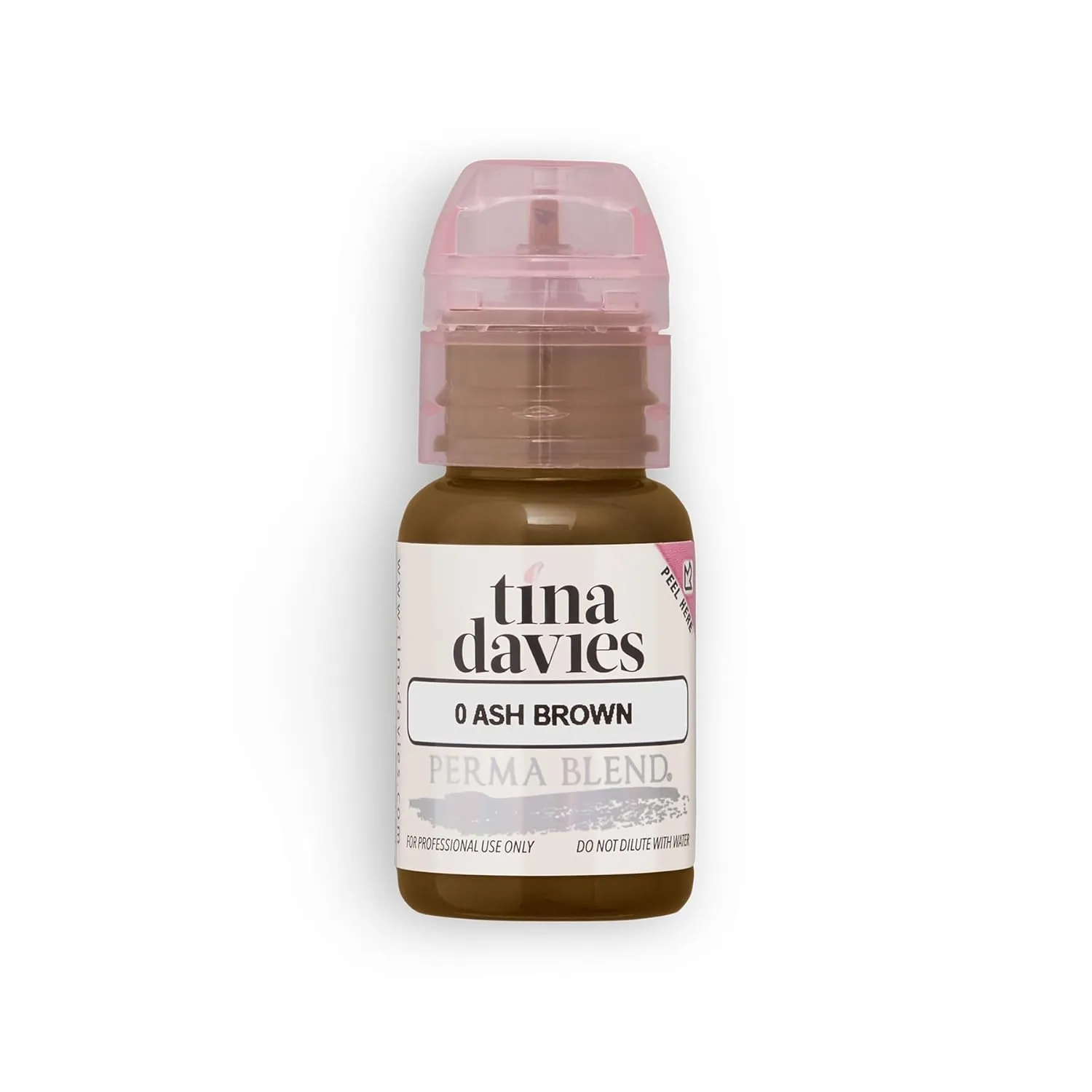 Tina Davies Professional X Perma Blend Brow Pigment - Permanent Eyebrow Makeup - Colours Heal True to Tone - High Retention - Ash Brown, 1/2oz