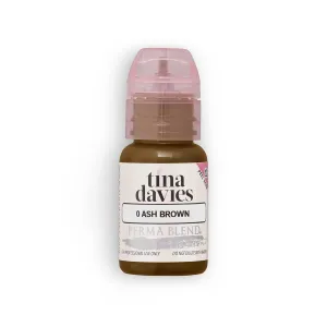 Tina Davies Professional X Perma Blend Brow Pigment - Permanent Eyebrow Makeup - Colours Heal True to Tone - High Retention - Ash Brown, 1/2oz
