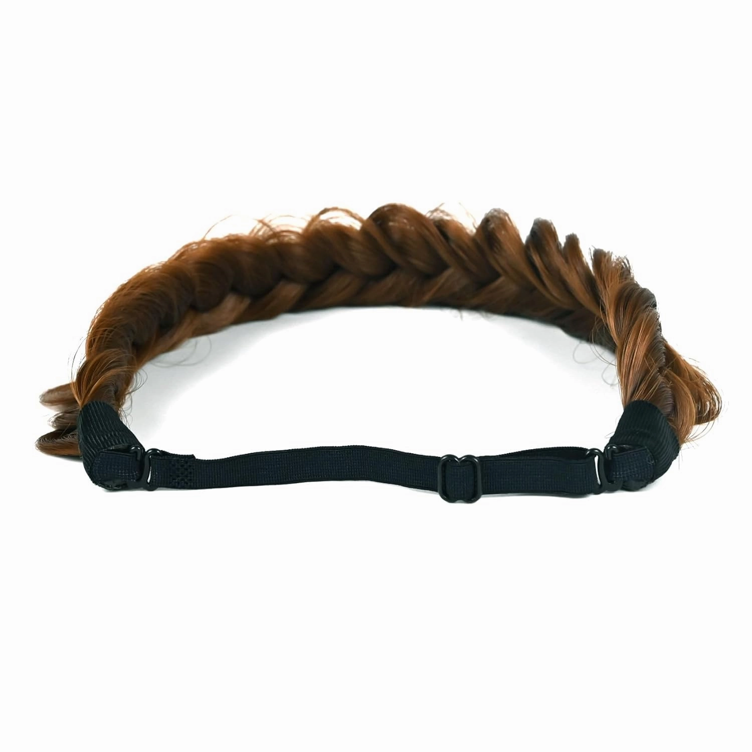 TOECWEGR Synthetic Hair Braided Headband Classic Wide Strands Wedding Disorderly Fluffy Braids Wig Band Women Beauty Accessory