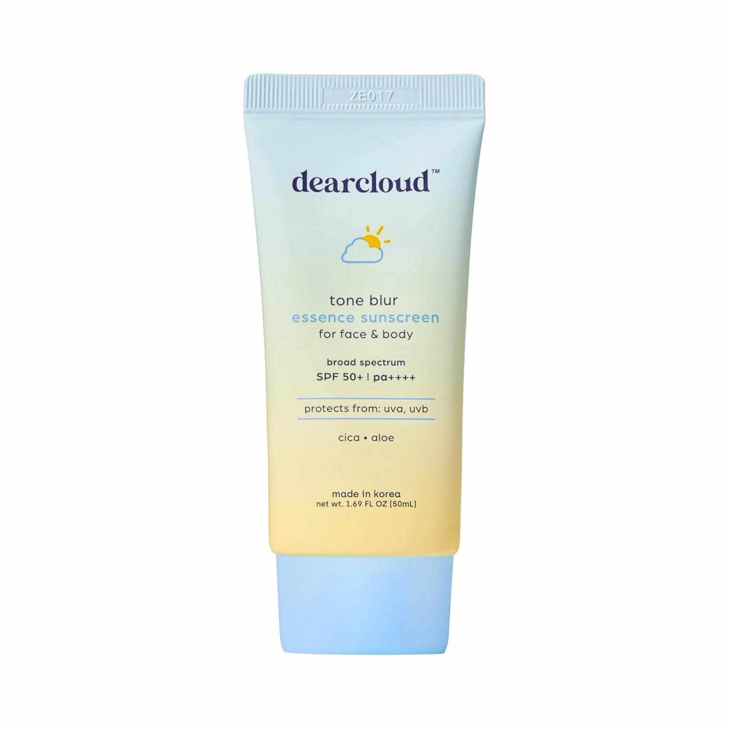 Tone Blur Essence Sunscreen SPF 50  PA     – Korean Sunscreen for Face, Primer with Vegan Ingredients (1.69 fl oz)