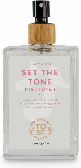Toner for Face | Set The Tone by The Organic Skin Co. | Hydrating Toner Facial Spray | Rosewater Face Mist | Face Toner for Women and Men | Honeysuckle, Rose Oil, Rose Flower Water and Aloe Vera