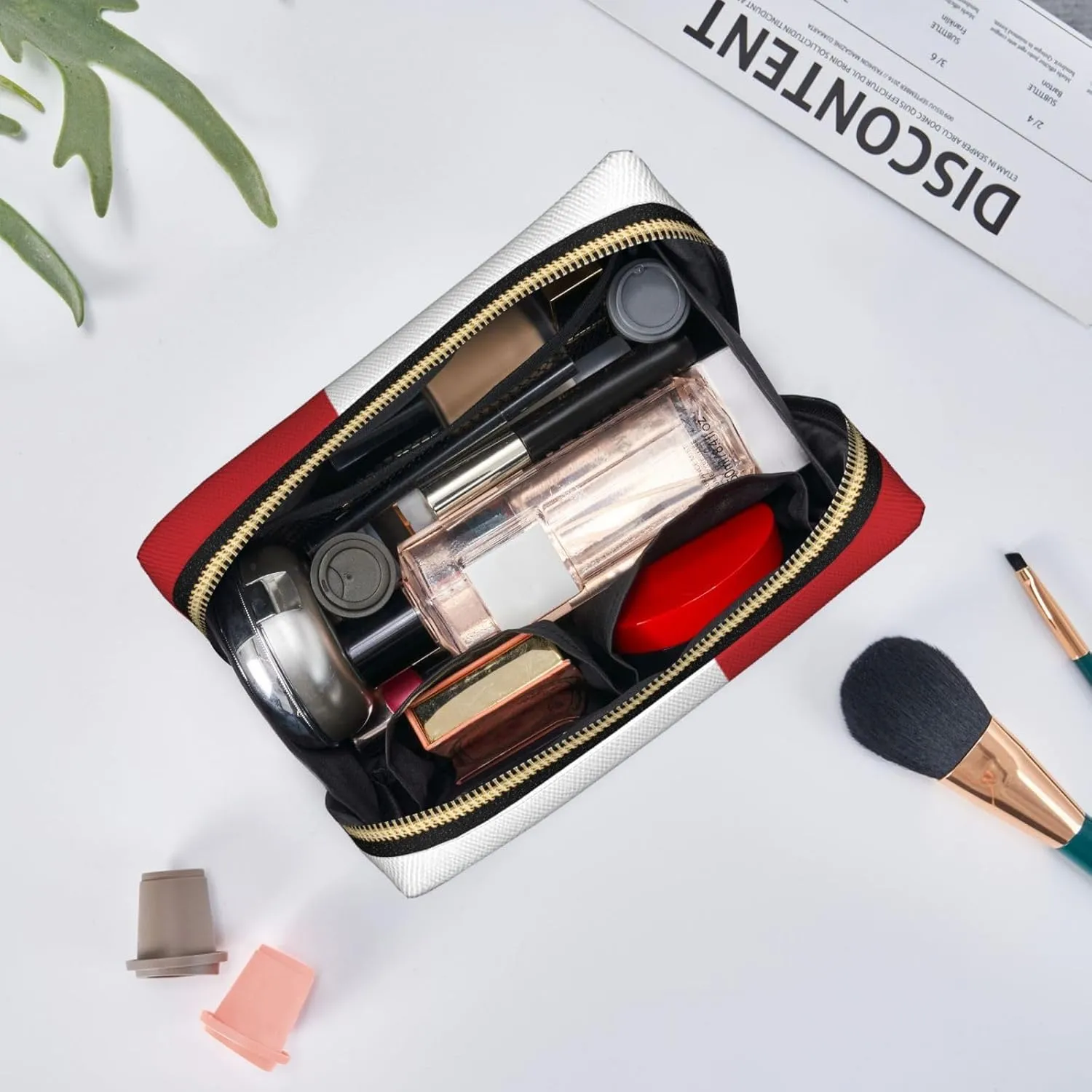 Tonga Flagmakeup Bag Organizer,Toiletry Cosmetic Bag,Zipper Pouch Brushes Storage Case(Large), CMC-11878