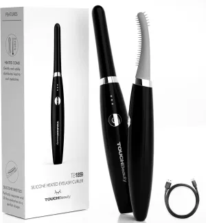 TOUCHBeauty Heated Eyelash Curler, Electric Eyelash Curler for Makeup Tools USB Rechargeable, Updated Electric Eyelash Curler, Natural Curling and Long Lasting, 3 Temperature Modes for Women Gifts