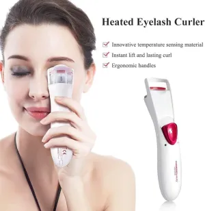 TOUCHBeauty Heated Eyelash Curler, Professional Eyelash Curler with Heating Silicone Curling Pad Curling Tool for Women Long Lasting Naturally Eyelashes TB-2016A-W