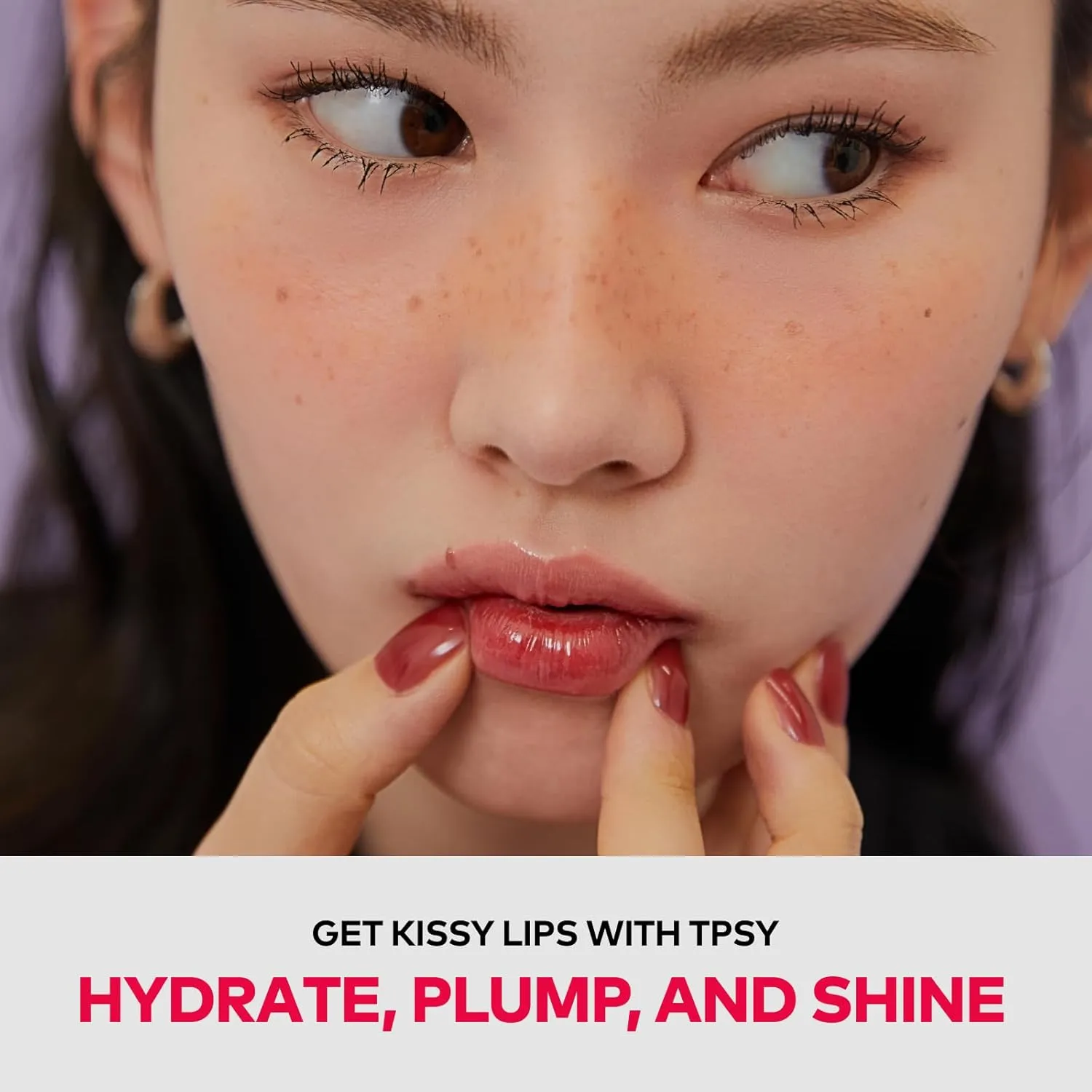 TPSY Juicy Lip Plumper (04 Flushed) - Mauve Pink, Tinted Lip Plumping Gloss, Volumizing & Hydrating, for Fuller Lips, Non-Sticky Glossy Finish, Vegan
