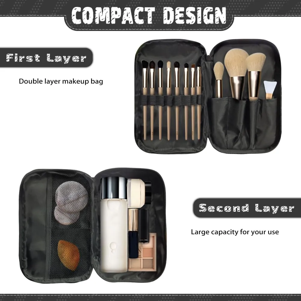Travel Companion – Personalized Makeup Bag in Vegan Leather, Waterproof & TSA-Friendly with Sturdy Zipper Pink V