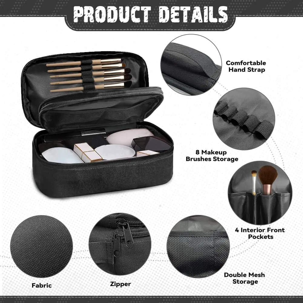 Travel Companion – Personalized Makeup Bag in Vegan Leather, Waterproof & TSA-Friendly with Sturdy Zipper Pink V