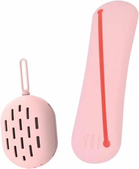 Travel Makeup Brush Holder Organizer 2pc Silicone Beauty Sponge Holder Makeup Brush Storage Bag Portable