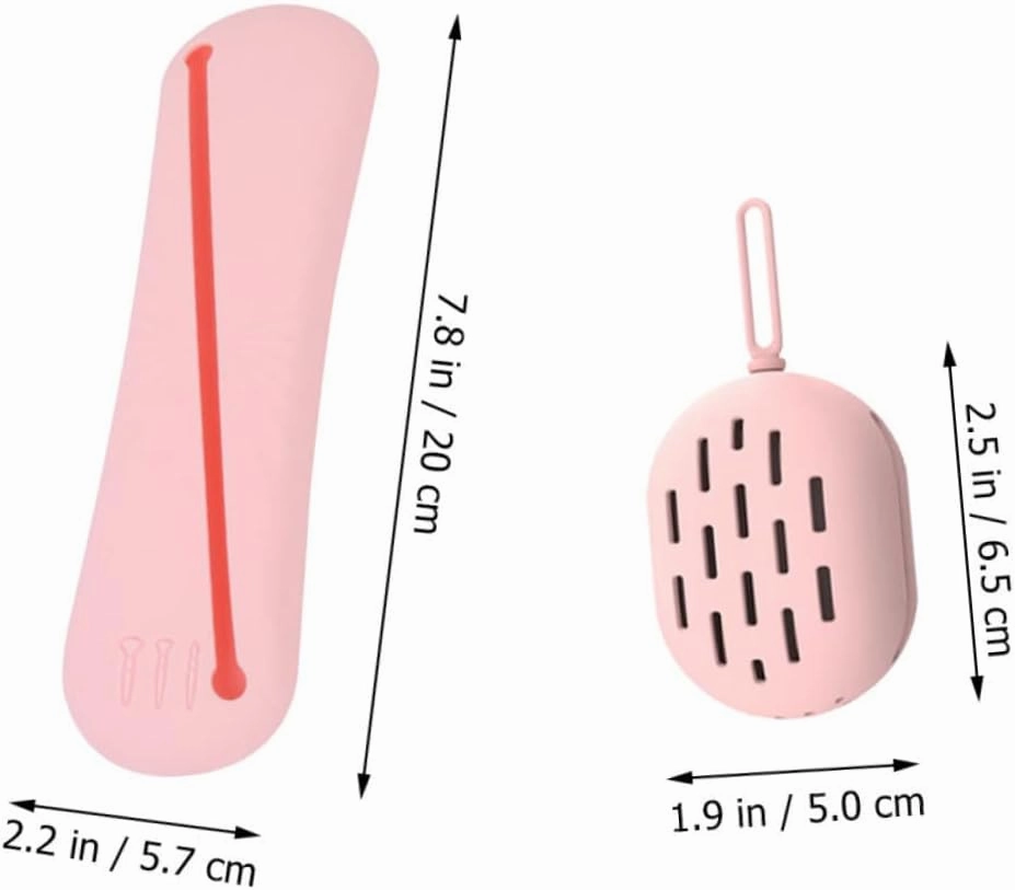 Travel Makeup Brush Holder Organizer 2pc Silicone Beauty Sponge Holder Makeup Brush Storage Bag Portable