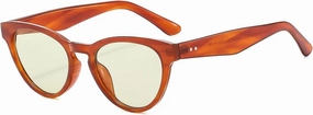 Trend Brown Cat Eye Sunglasses Women Red Sun Glasses Outdoor Oval Frame Men Shades Eyewear Female Uv400
