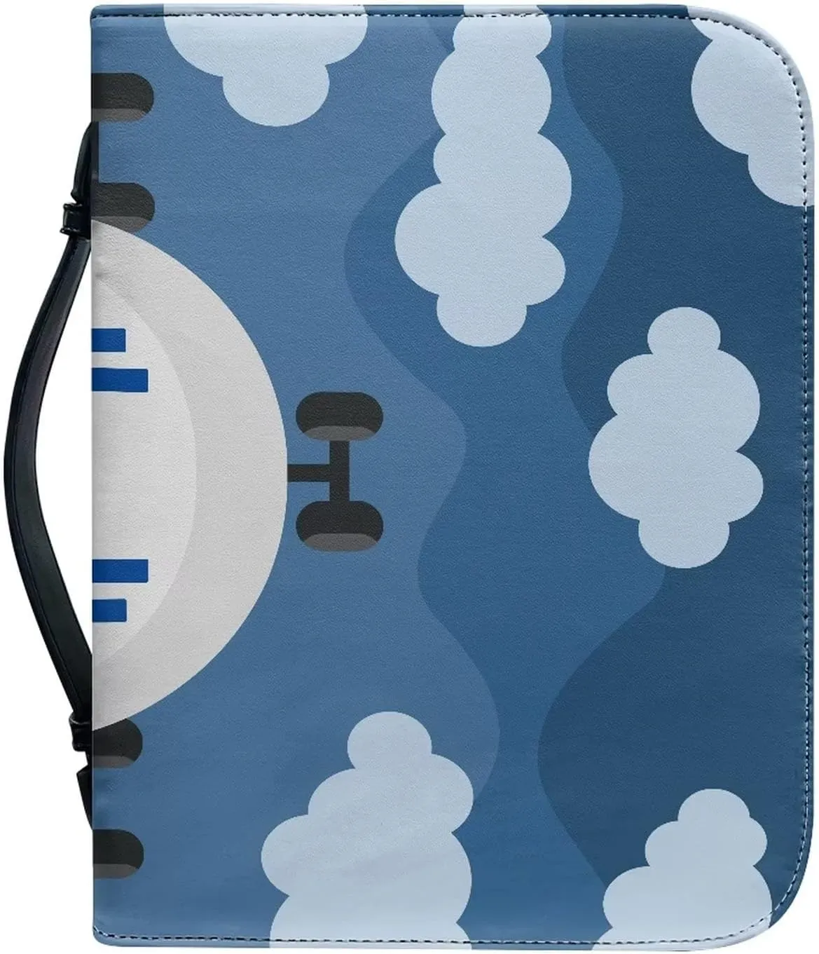 Uasibuni Bible Case for Women,Large Bible Cover Bible Case with Handle Zippered Pocket,Christian Gift for Women