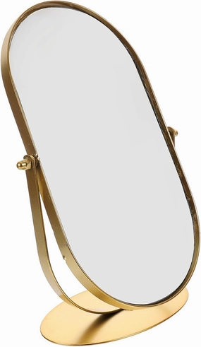 Unomor Bathroom Mirror Tabletop Makeup Mirror Vintage Metal Mirror Desk Makeup Mirror Hand St