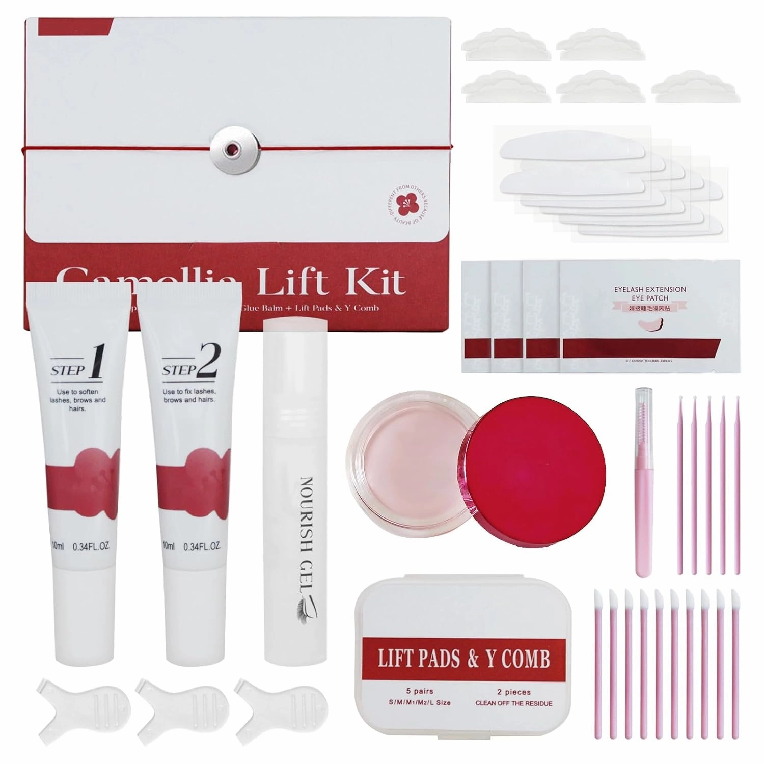 Upgraded Lash Lift Kit Professional - Eyebrow Lamination & Eyelash Perm Kit with High Adhesion Glue and Long-Lasting Curling Set, Gentle Formula for Sensitive Eyes