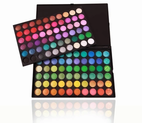 VAGA Make Up Set of 120 Colors Palette Eyes Shadows/Eyeshadows in Transportable Hard Case