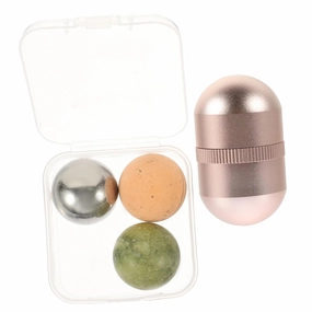 Vaguelly 1set Jade Roller Jade- Facial Massage Tool for Skin Care Portable for Face Eye and Neck Absorption Moms and Loved