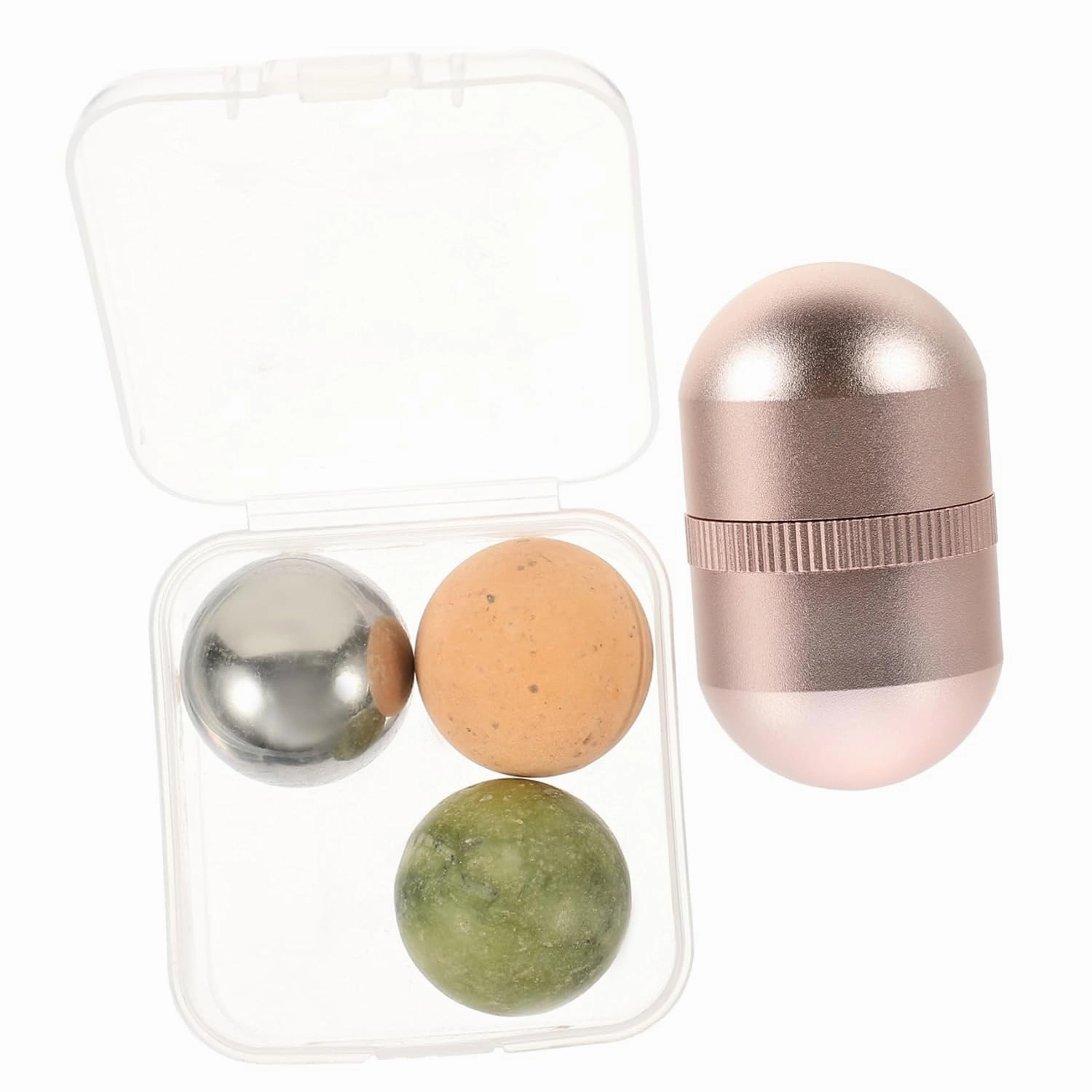 Vaguelly 1set Jade Roller Jade- Facial Massage Tool for Skin Care Portable for Face Eye and Neck Absorption Moms and Loved