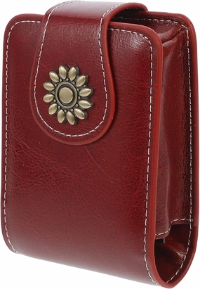 VALICLUD Travel Vanity Bag with Pocket Mirror and Lipstick Case for Purse - Portable Cosmetic Travel Cases Pouch