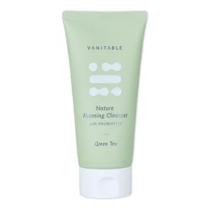 Vanitable - Nature Foaming Facial Cleanser with Probiotics - Natural Ingredients with Green Tea, Rose, Lavender, Hibiscus, Chamomile - Gentle Cleansing, Exfoliating, Soothing Face Wash - 6.09 fl oz