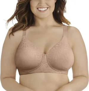 Vanity Fair Women's Beauty Back Full Figure Wirefree Bra (71380-Fashion Colors), Honey Beige Lace, 38D