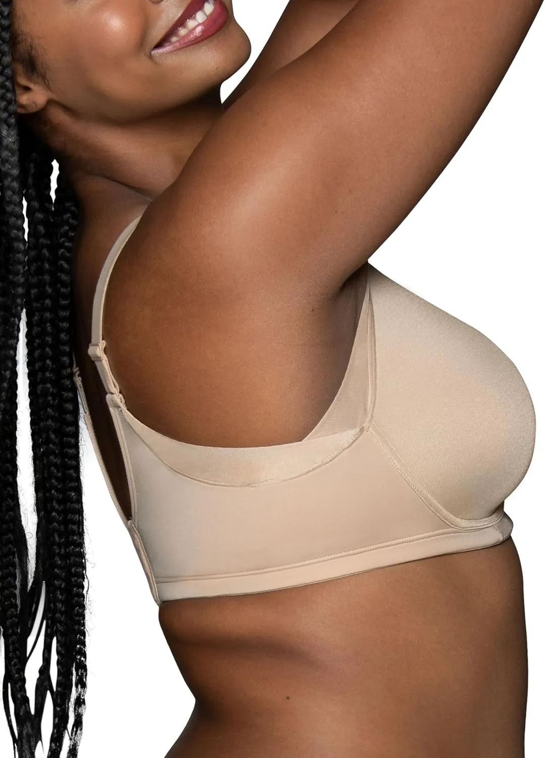 Vanity Fair Women's Beauty Full Figure Wirefree Extended Side and Back Smoother Bra 71267