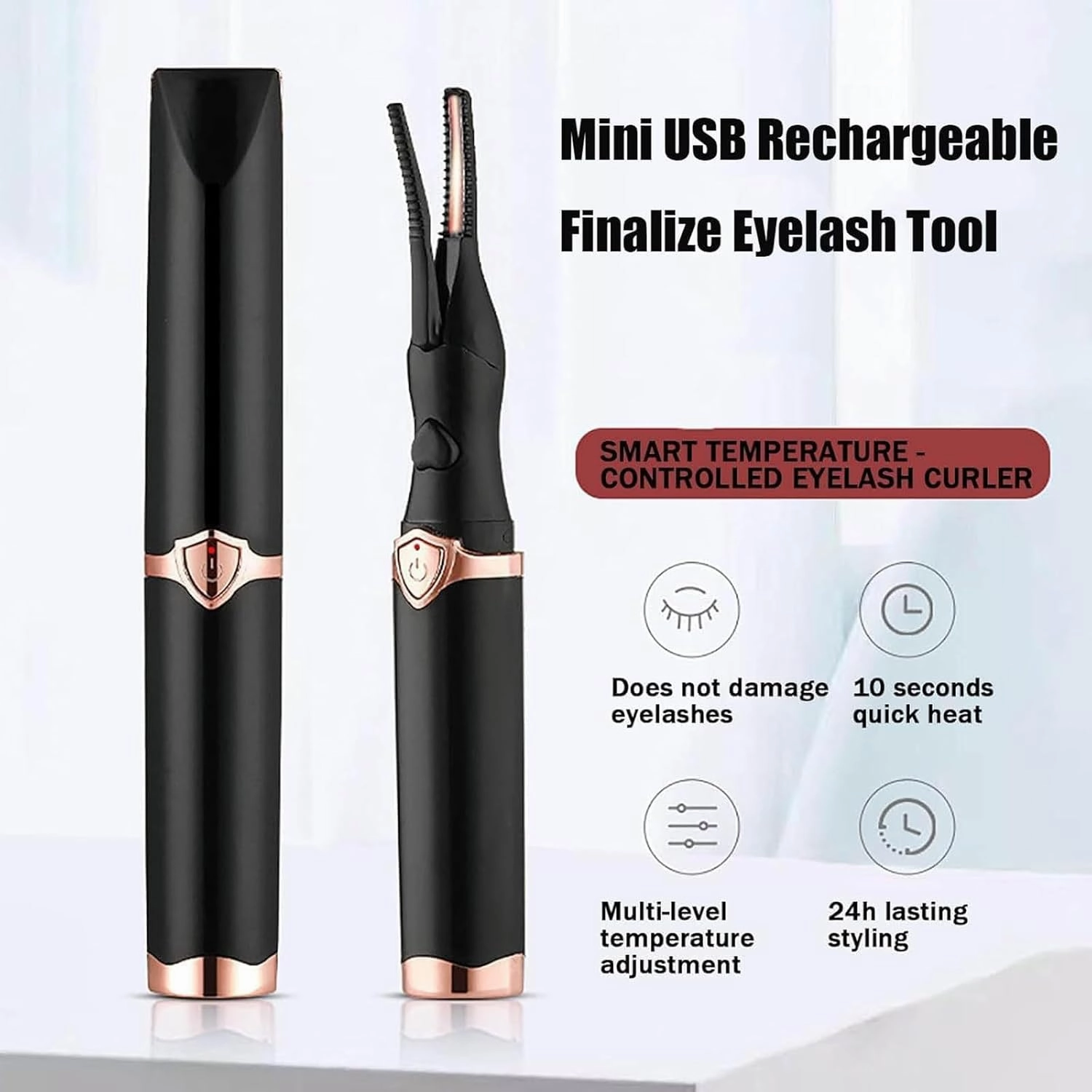 Varche Eyelash Curler, Heated Eyelash Curler, Heated Eyelash Curler for Women, Heated Eye Lash Curler, 2025 New Portable Electric Heated Eyelash Curler