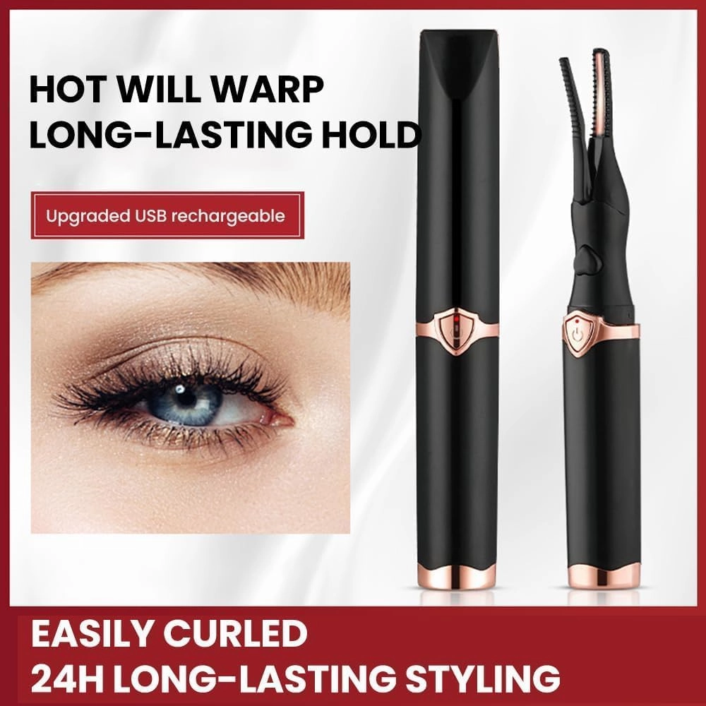 Varche Eyelash Curler, Heated Lash Curling Tool, Electric Eyelash Curler for Instant Glamorous Eyelashes, 2*Mix