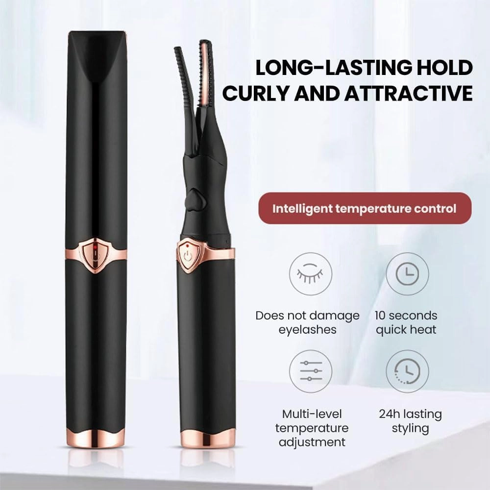 Varche Eyelash Curler, Heated Lash Curling Tool, Electric Eyelash Curler for Instant Glamorous Eyelashes, 2*Mix
