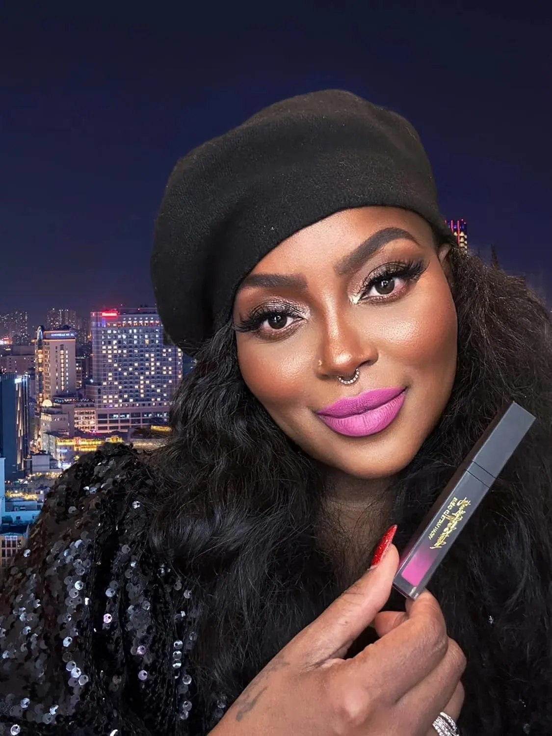 Vegan Multi Use Matte Creme, Bold, Long-Lasting, and Versatile (Pink Caddy, One Size)