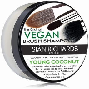 Vegan Brush Shampoo Young Coconut Makeup Cleaner for Makeup Brushes and Sponges