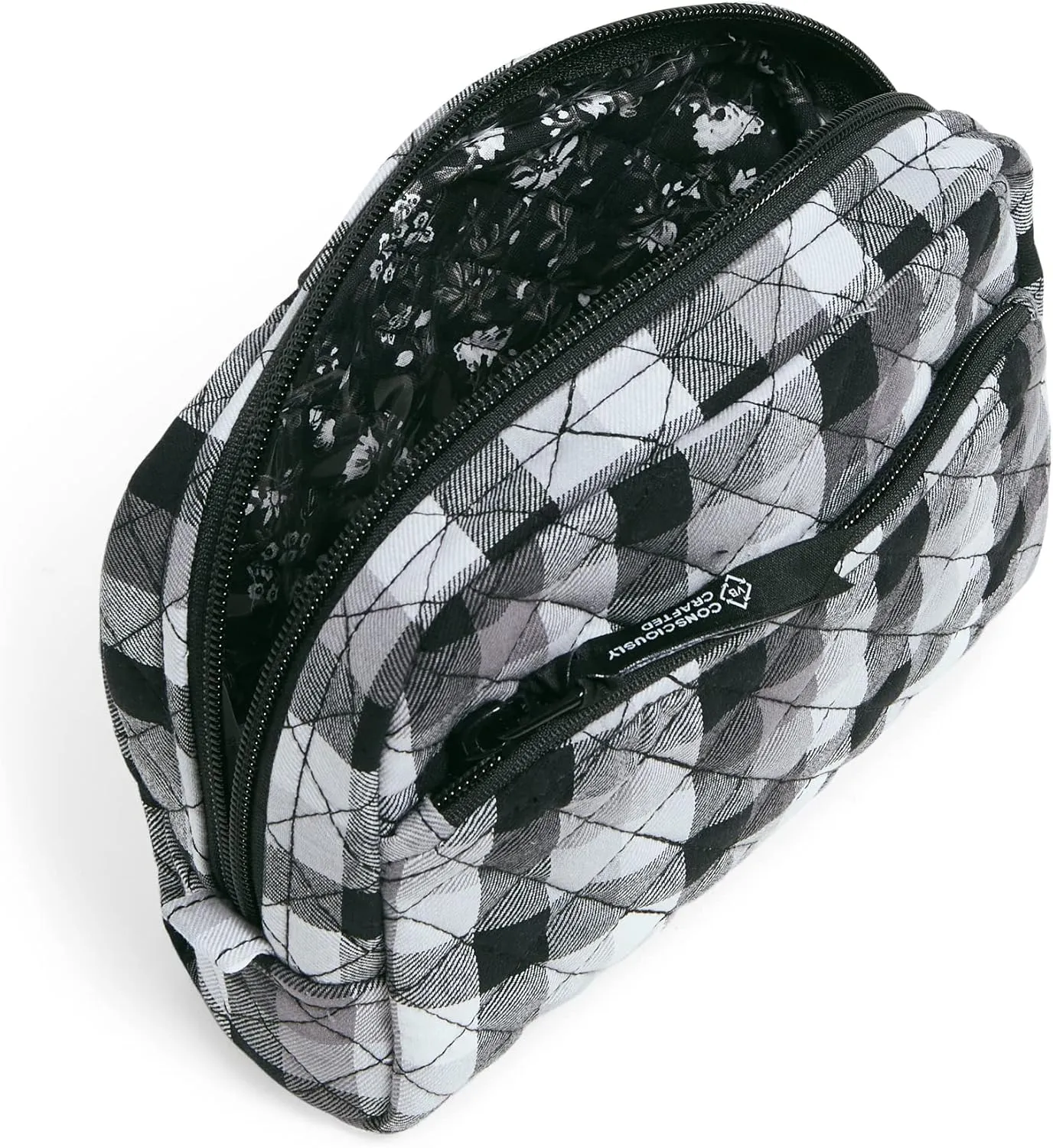 Vera Bradley Women's Cotton Medium Cosmetic Makeup Organizer Bag