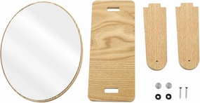 VICASKY Makeup Mirror with Stand Elegant Vanity Tabletop Design for Womens Makeup Grooming Multi Purpose Decorative Dresser Mirror Present for Beauty