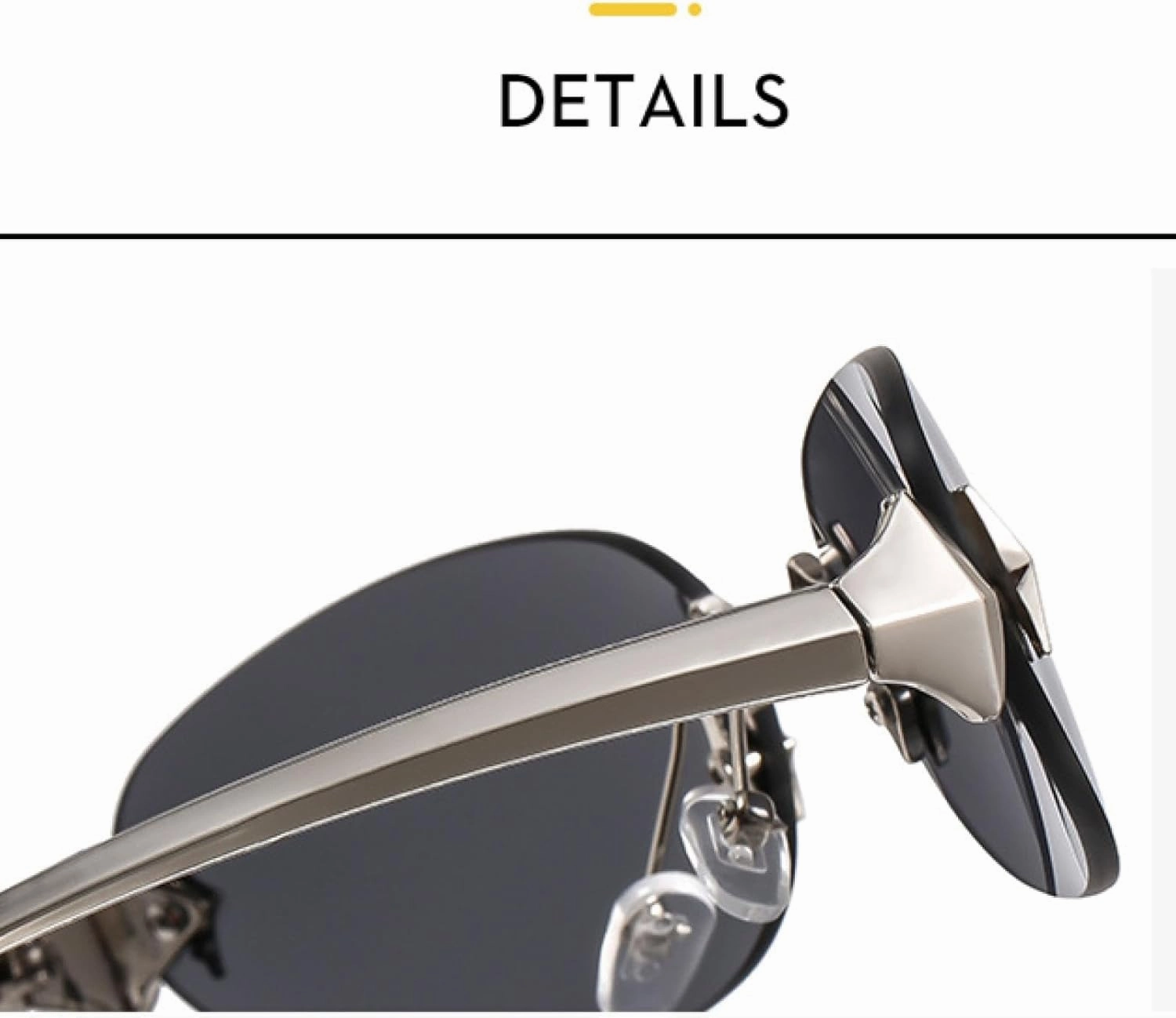 Vintage Frameless Oval Sunglasses Women Men Trending Outdoor Hip Hop Party Sunglasses Uv400