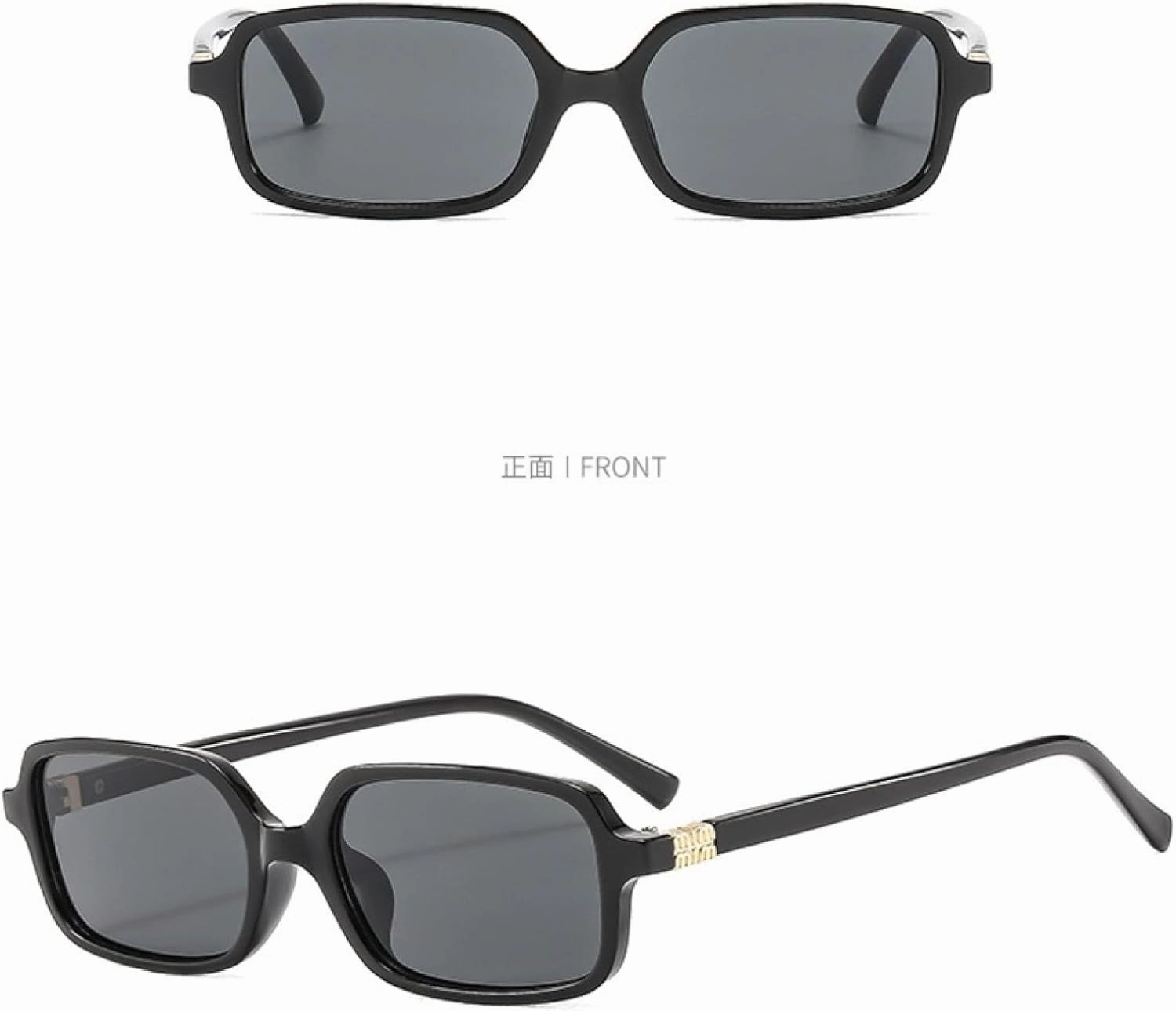 Vintage Rectangle Sunglasses Women Small Oval Glasses Retro Fashion Men Leopard Eyegalsses