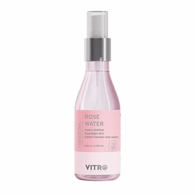Vit;ro Naturals Hydro Distilled Pure Damask Rose Water Spray I Skin Toner I Face Toner I Makeup Remover I Gulab Jal I 100% Natural and Food Grade I Zero Artificial Fragrance & Alcohol Ipack of 200 ML