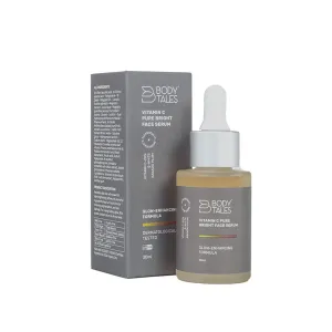 Vitamin C Pure Bright Face Serum, Glutathione, Skin Brightening, Dark Spots Removal, Skin Glowing, Protect from Sun Damage, Paraben Free, Green Beauty, Clean Beauty, 1 Fl Oz