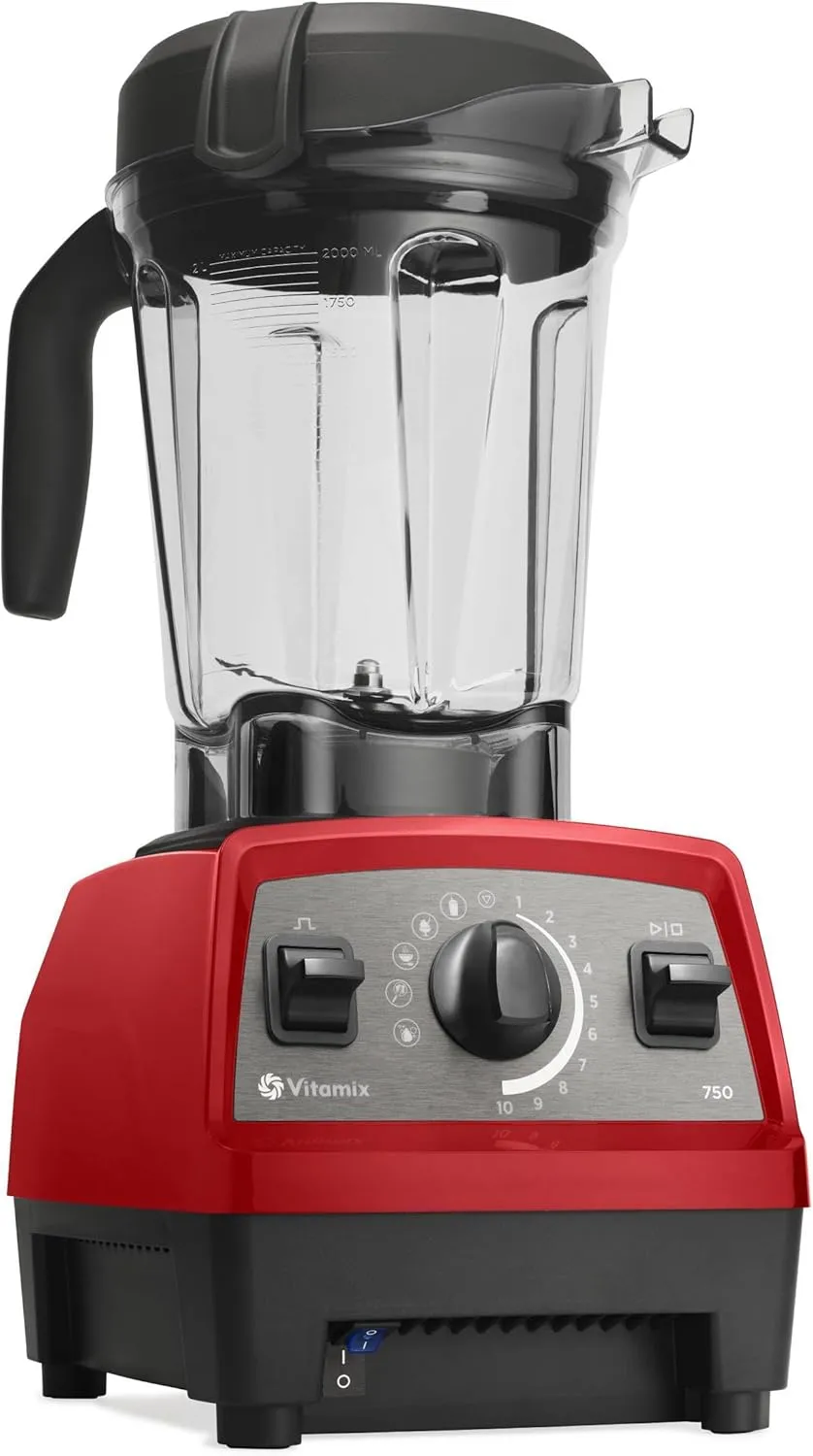 Vitamix Propel Series 750 Blender, Professional-Grade, 4 Blending Programs   Self-Cleaning Program, 64-oz Low Profile Container, Red