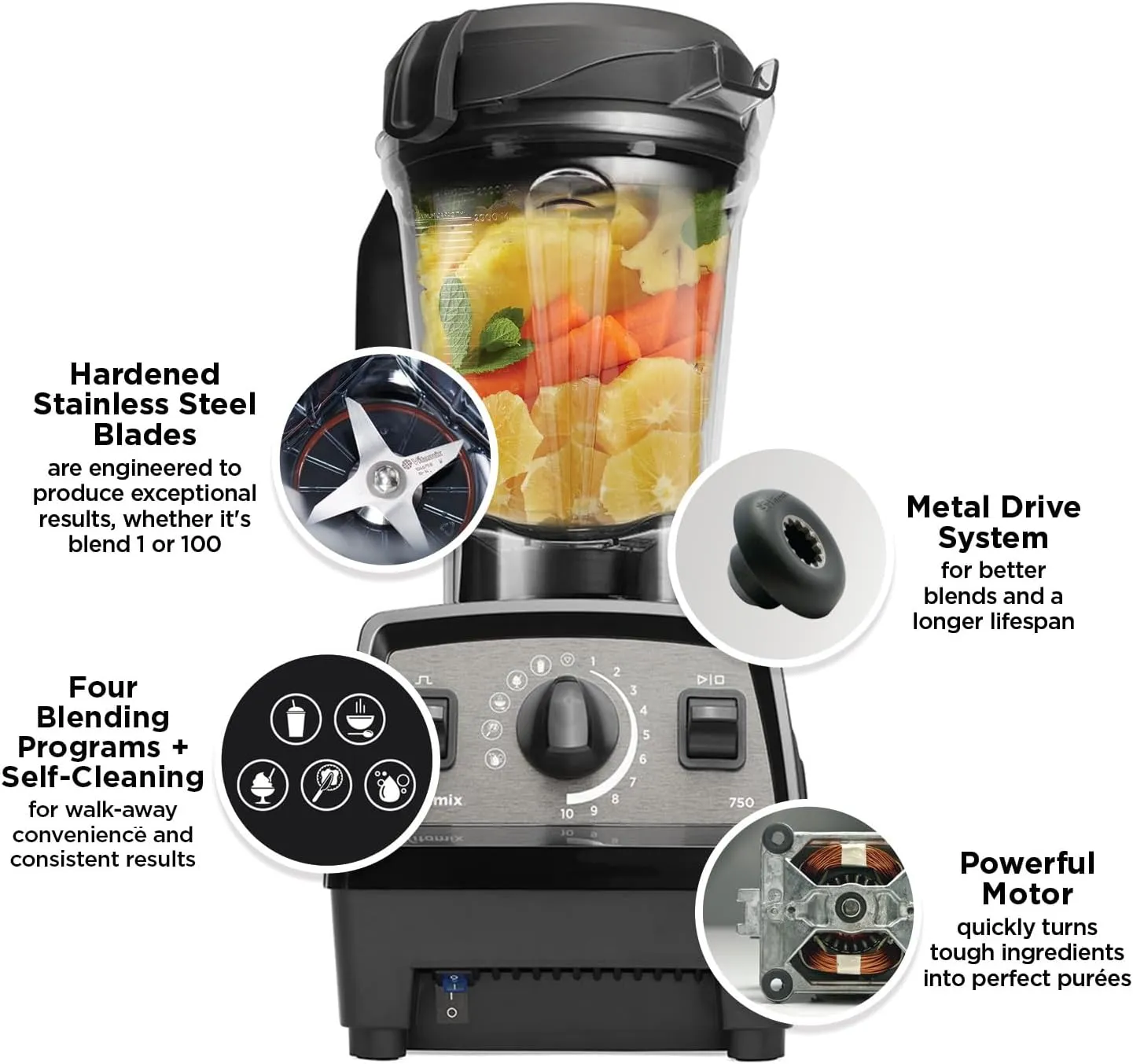 Vitamix Propel Series 750 Blender, Professional-Grade, 64-oz Low Profile Container, Slate