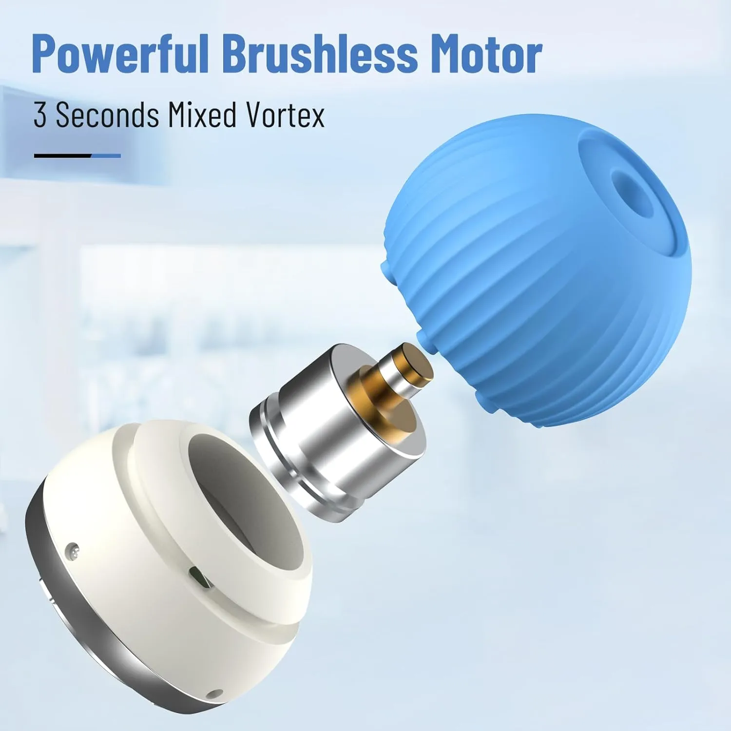 Vortex Mixer, Mini Nail Polish Shaker & Paint Shaker, 5000RPM Brushless Motor - Lab Mixer for Lash Glue, Acrylics, Inks, Pro Acryl Paints (Mixing Balls Included)