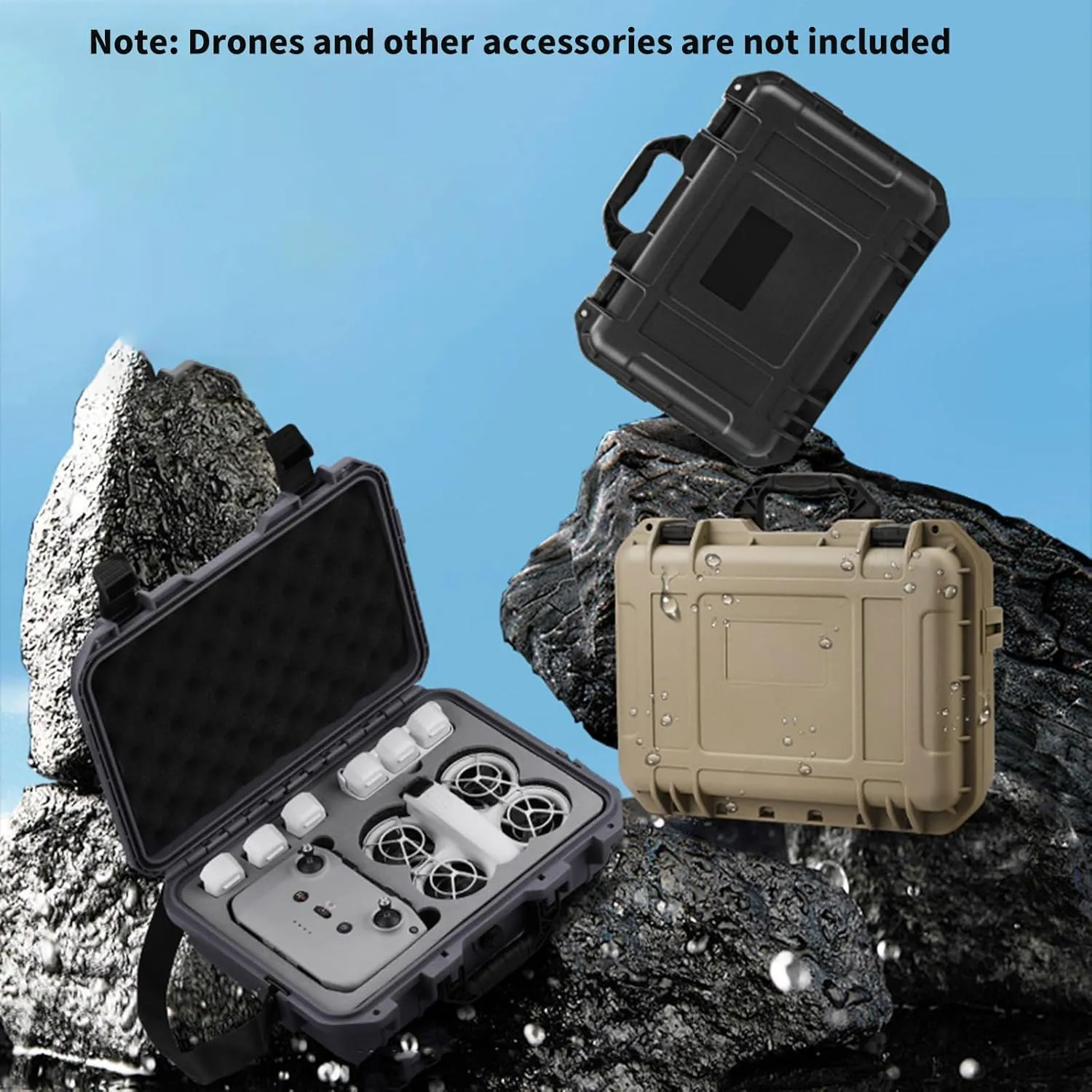 Waterproof Carrying Case for Fly More Combo Hard Shell Shoulder Bag with Remote Controller Storage Bag