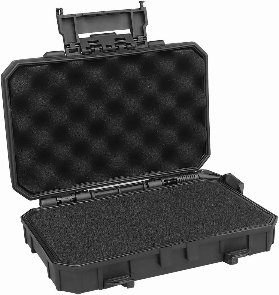 Waterproof Tactical Hunting Equipment Storage Box Safety Case Camera Protective Container Airtight Case with Foam Padded MOLLE Tactical Accessories Organizer Tool Case