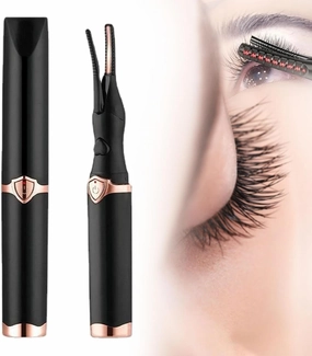 Whalegrass Eyelash Curler, Whalegrass Heated Eyelash Curler for Women, Electric Eyelash Curler Portable Long Lasting, Eyelash Curlers Rechargeable Heating Curling, Heated Lash Curling Tool (Black)