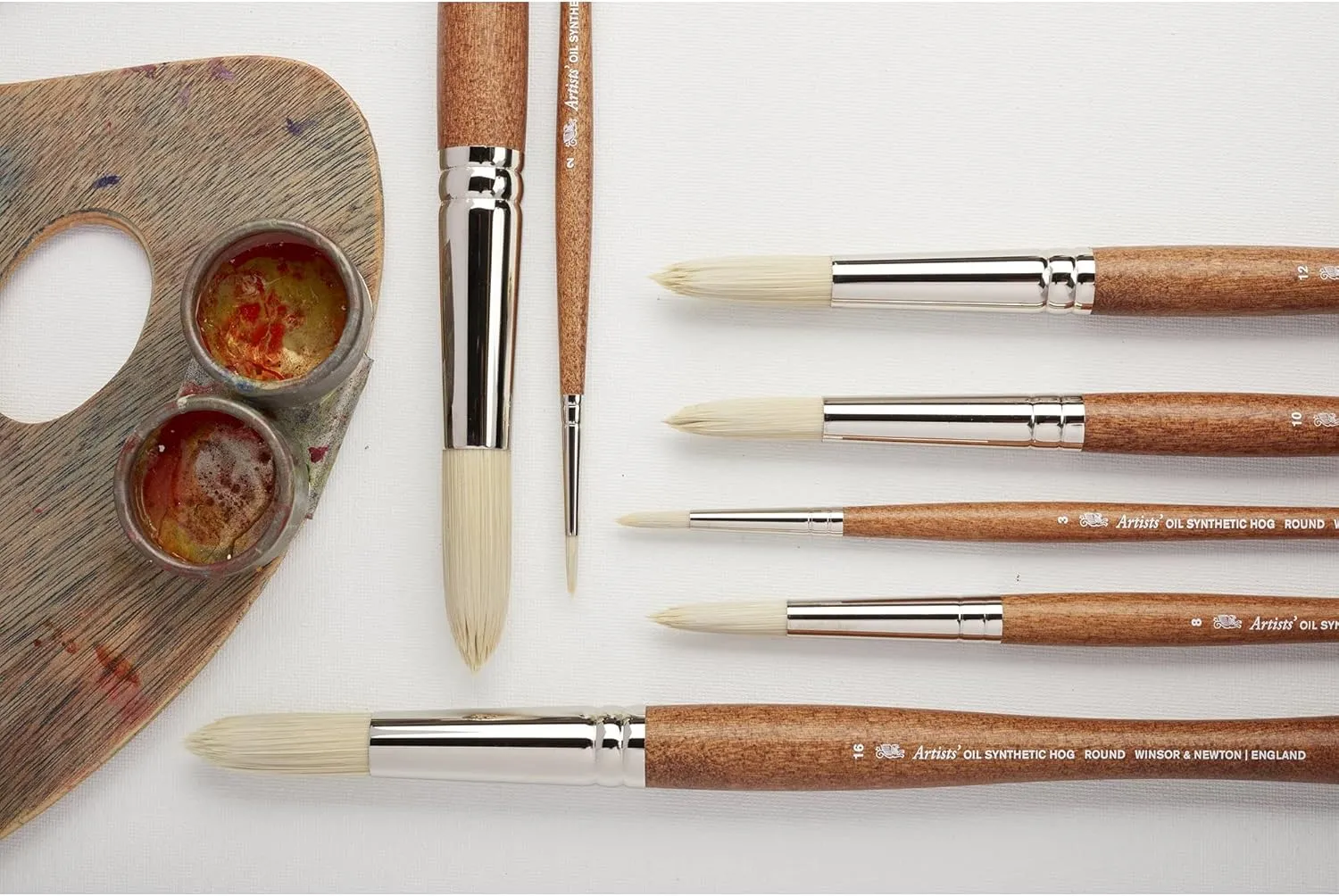 Winsor & Newton Artists' Oil Synthetic Brush, Fan #6